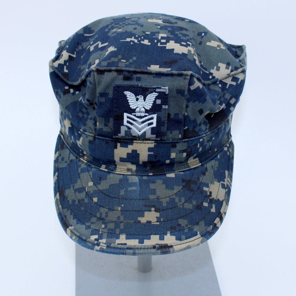 US Navy Po1 Blue Digital Camo First Class Petty Officer